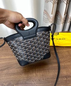 Alternative view of Goyard replica designer bag 1:1 Beluga Mini Bag 24*18*9cm Black