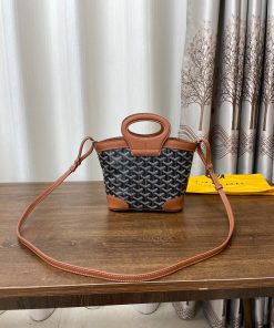 Replica Designer Bags 1:1 Goyard Beluga Mini Black & Tan