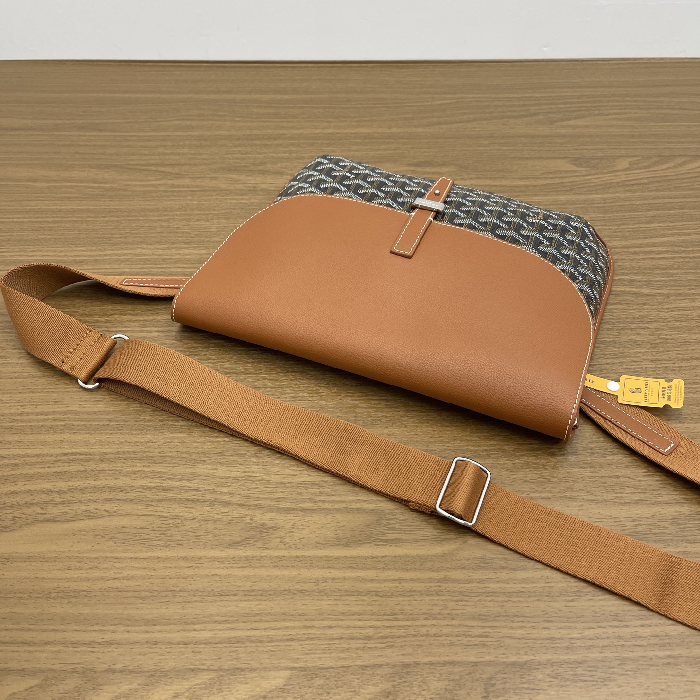 Goyard Replica Designer Bags 1:1 Coursier 32*25*4cm Messenger Bag Black & Tan - Image 8
