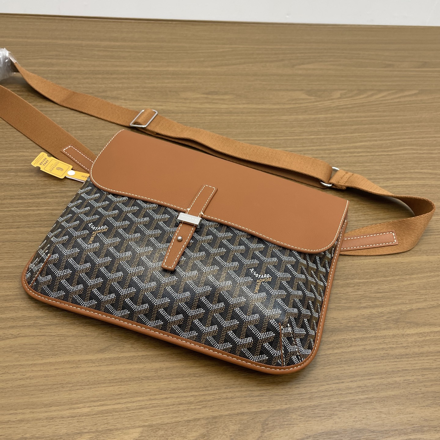 Goyard Replica Designer Bags 1:1 Coursier 32*25*4cm Messenger Bag Black & Tan - Image 6