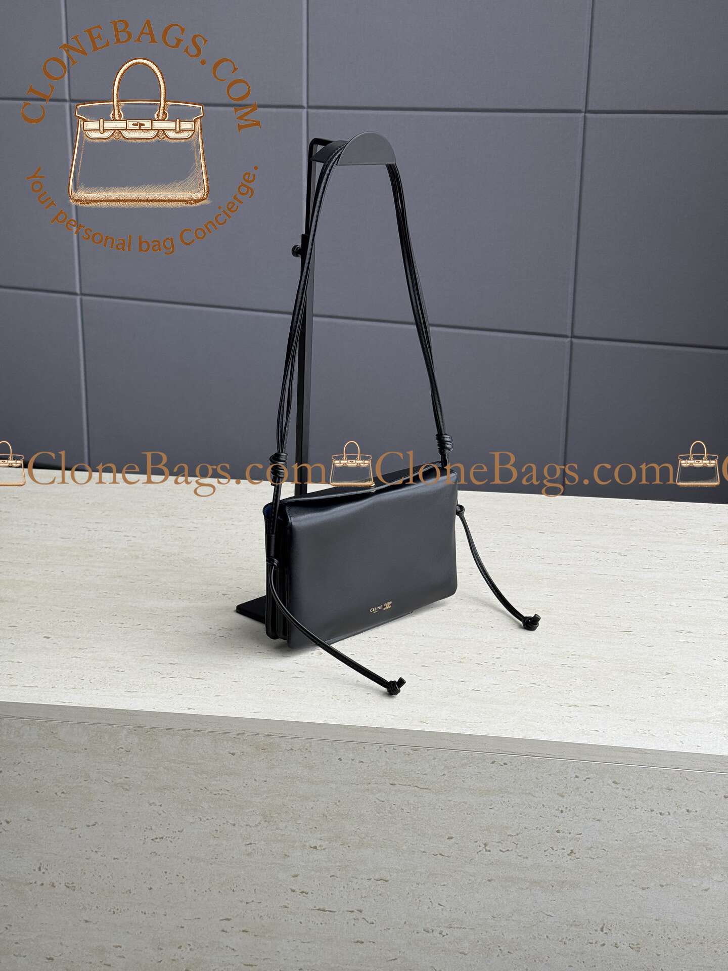 Celine Replica Designer Bags 1:1 TRIO FLAP Smooth Lambskin22.5 x 13 x 3.5 CM - Image 3