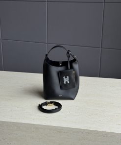 Alternative view of Celine Replica Designer Bags 1:1 Small Hobo Black Calfskin 19 x 11.5 x 18 CM