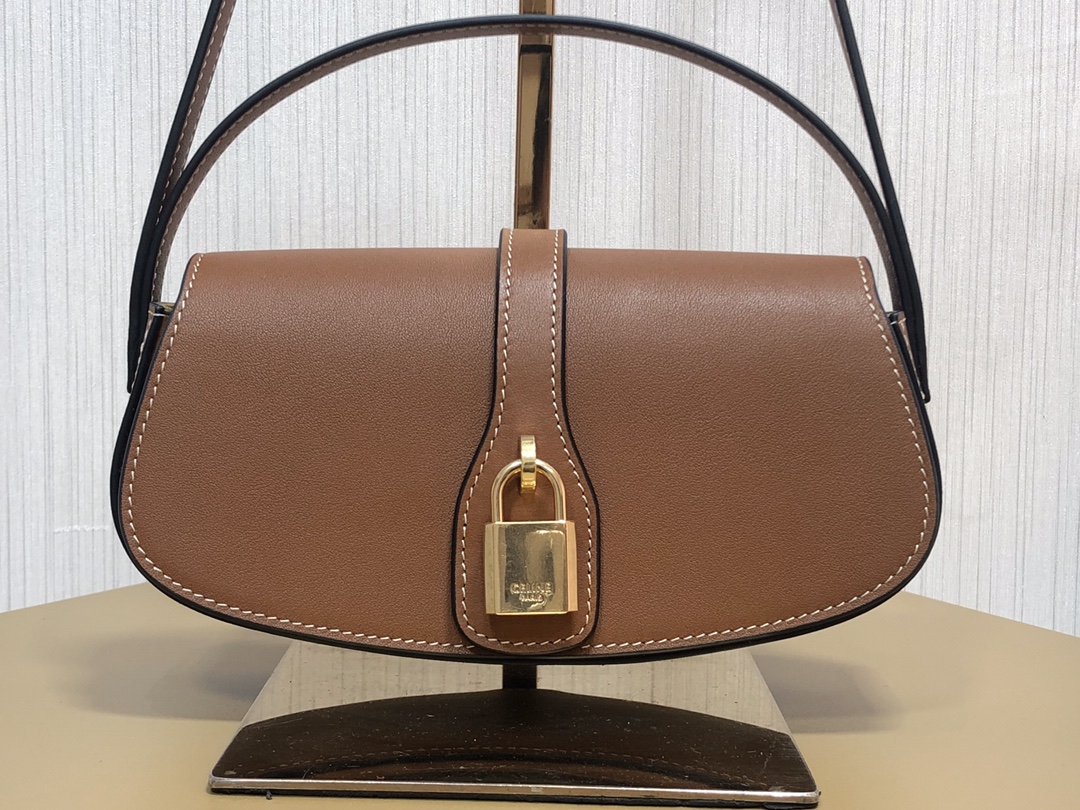 Celine Replica Designer Bags 1:1 Smooth Calfskin Tabou Clutch Tan 18 X 8 X 5cm - Image 3