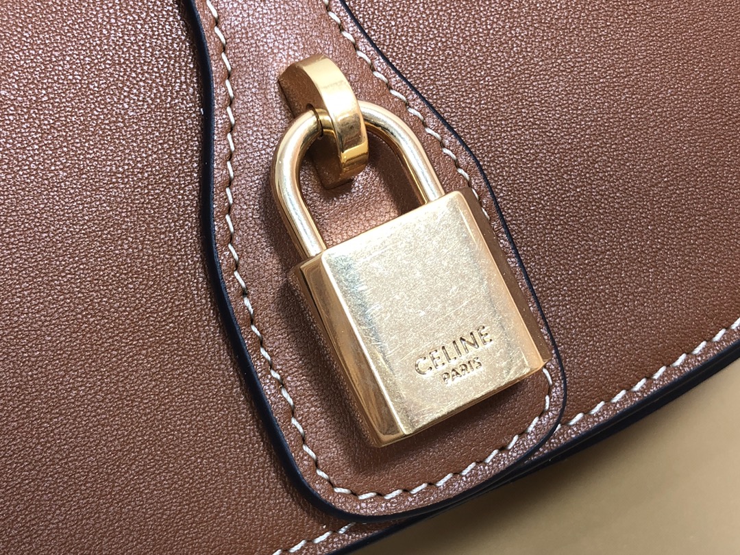Celine Replica Designer Bags 1:1 Smooth Calfskin Tabou Clutch Tan 18 X 8 X 5cm - Image 4