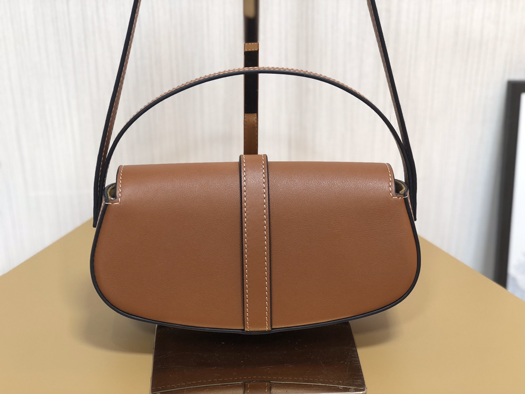 Celine Replica Designer Bags 1:1 Smooth Calfskin Tabou Clutch Tan 18 X 8 X 5cm - Image 9