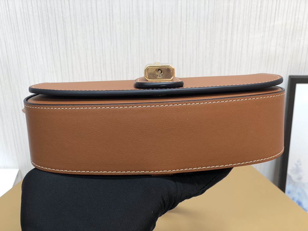 Celine Replica Designer Bags 1:1 Smooth Calfskin Tabou Clutch Tan 18 X 8 X 5cm - Image 7