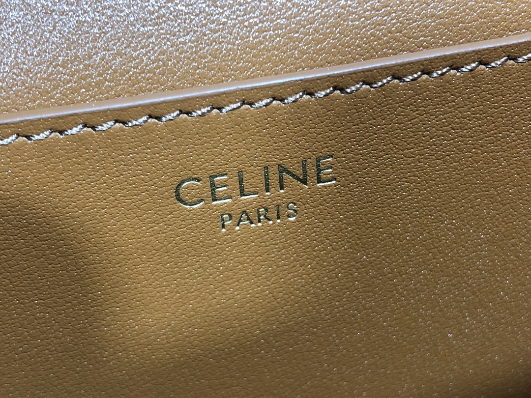 Celine Replica Designer Bags 1:1 Smooth Calfskin Tabou Clutch Tan 18 X 8 X 5cm - Image 6