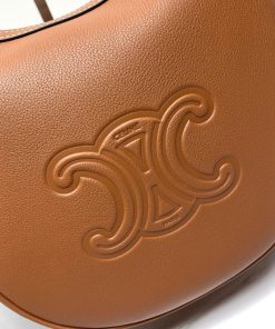 Alternative view of Celine Replica Designer Bags 1:1 Small Triomphe Heloise Tan Supple Calfskin 23 x 17 x 21 CM