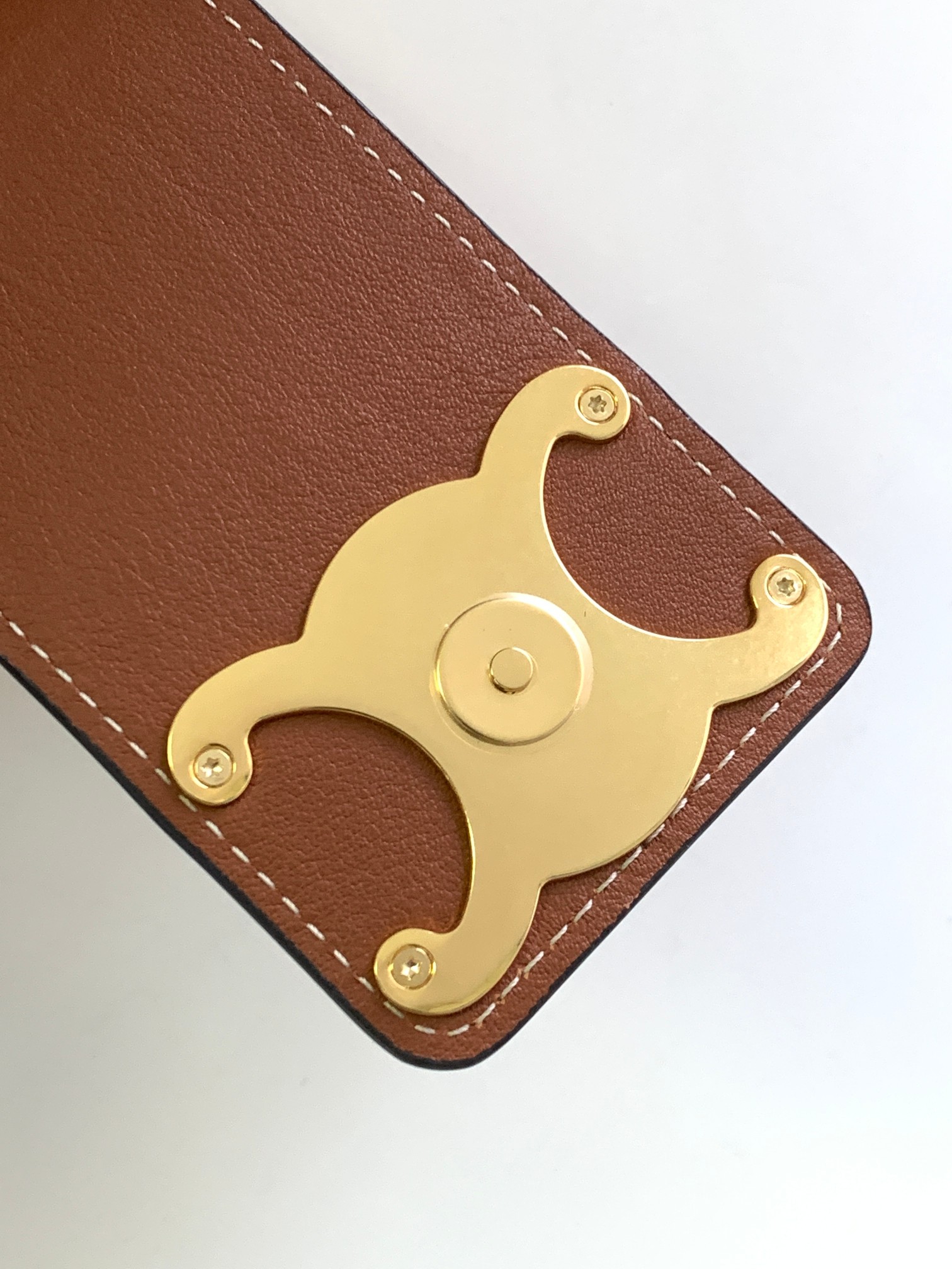 Celine Replica Designer Bags 1:1 Supple Calfskin Medium Appoline Tan 37.5 X 22 X 16 CM - Image 3