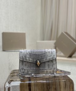 Replica Designer Bags – Bvlgari Snakeskin Crossbody Bag