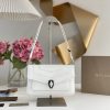 Replica Designer Bags – Bvlgari White East-West Shoulder Bag