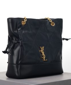 Alternative view of Saint Laurent Replica Designer Bags 1:1 Jamie Small Lambskin Shopping Tote Black 27 × 29 × 11 cm
