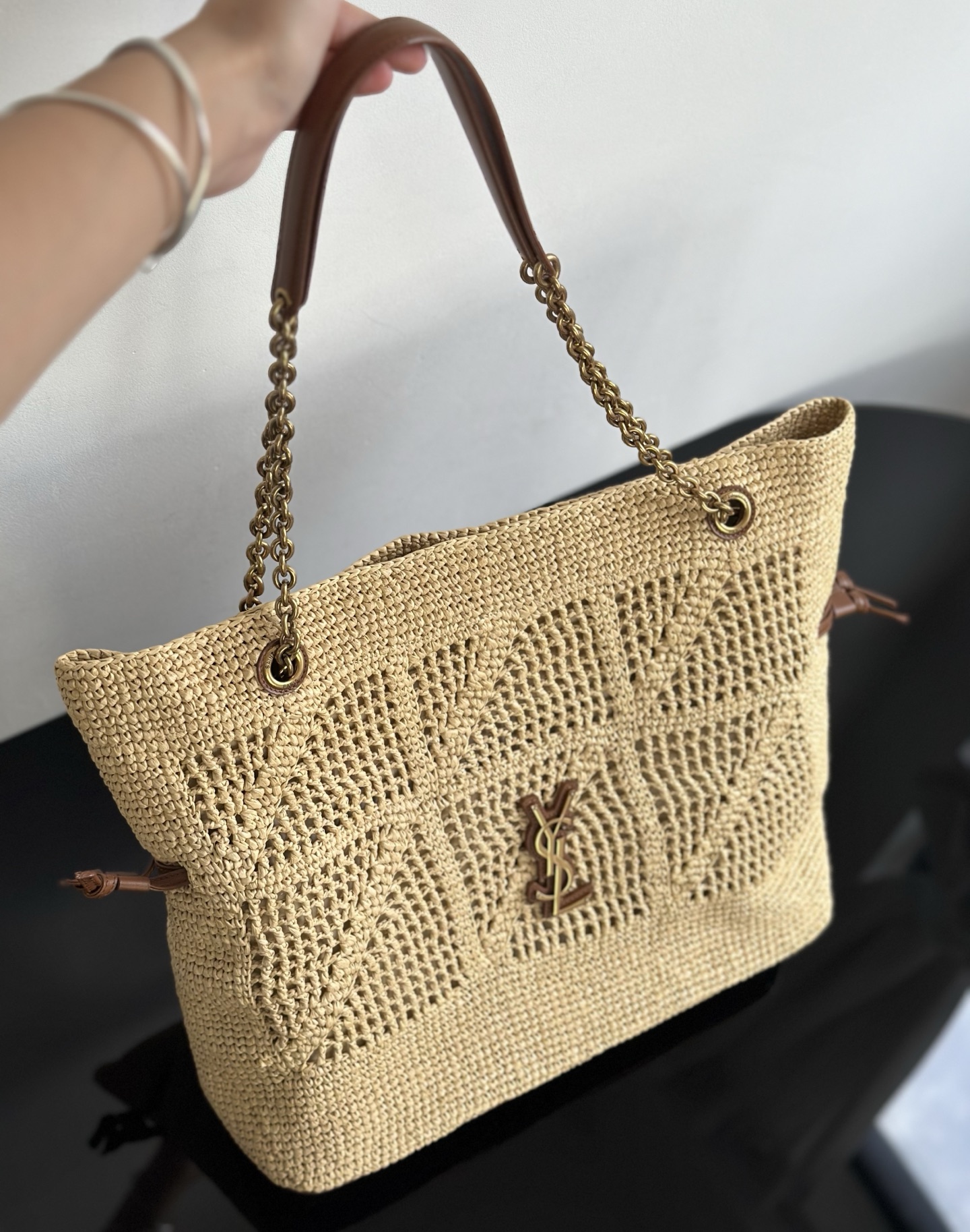 Saint Laurent Replica Designer Bags 1:1 Jamie Raffia Shopping 35 X 35 X 10 CM - Image 2