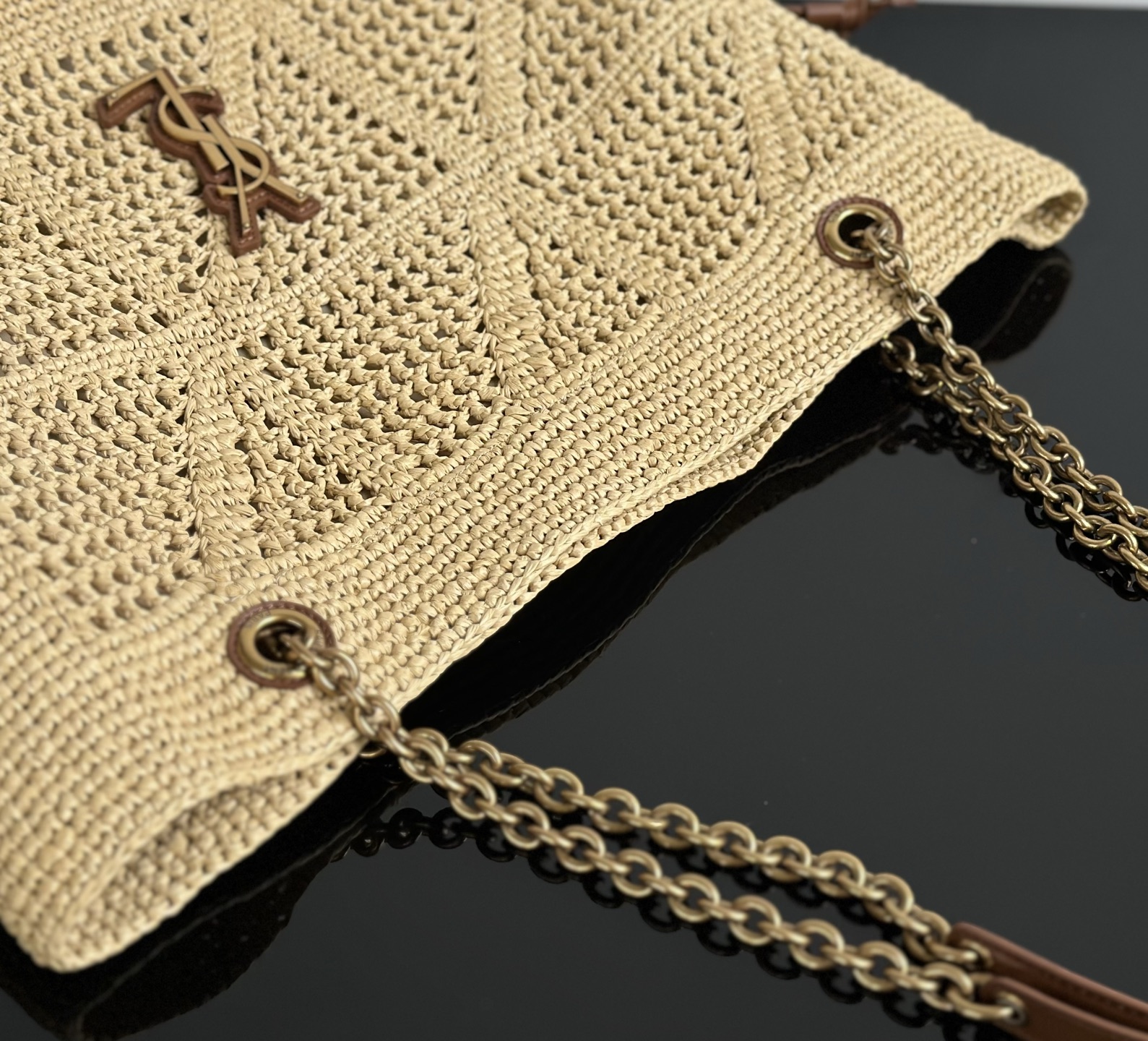 Saint Laurent Replica Designer Bags 1:1 Jamie Raffia Shopping 35 X 35 X 10 CM - Image 6