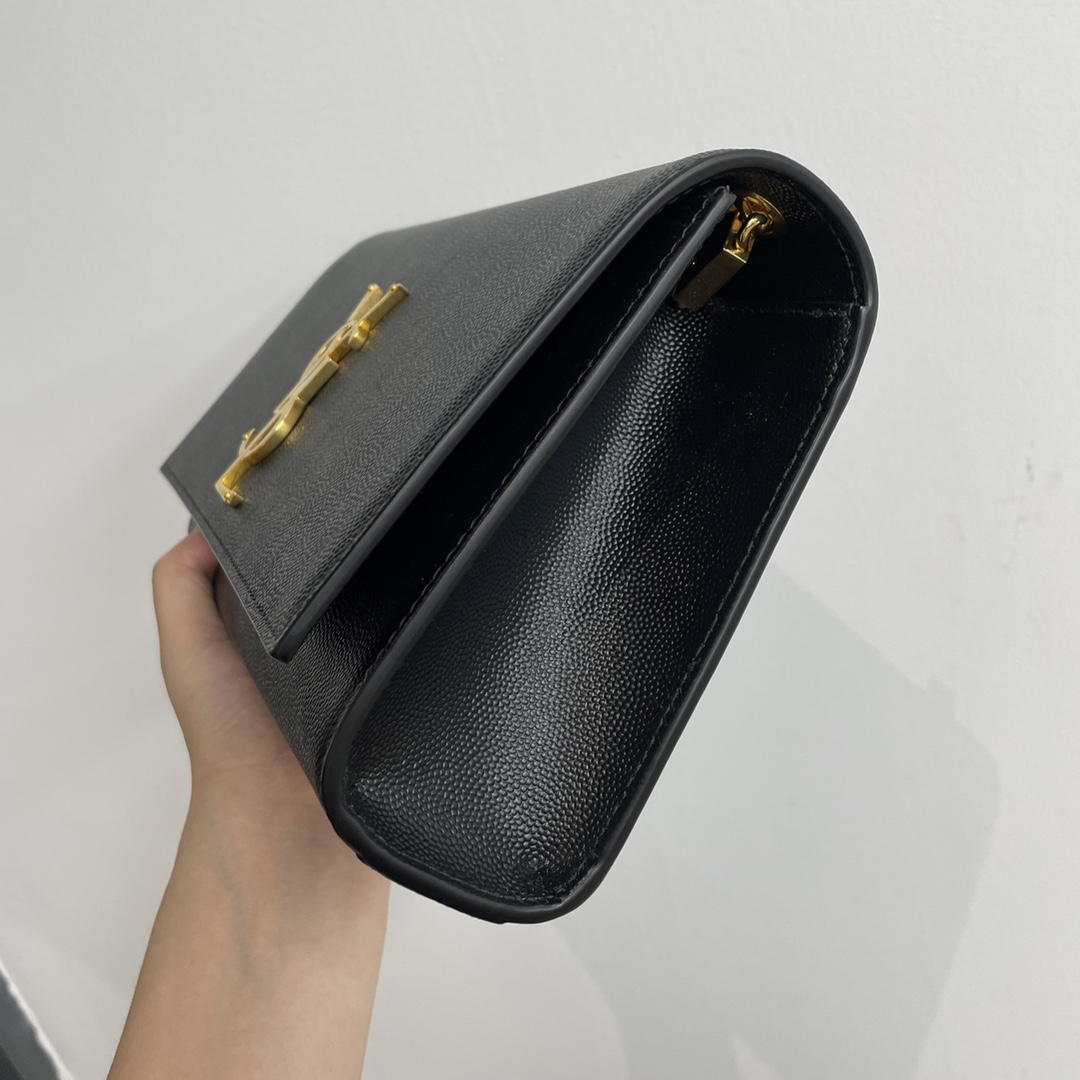 Saint Laurent Replica Designer Bags 1:1 Kate Medium Grained Leather Crossbody Bag 24 × 14.5 × 5 CM Gold Hardware - Image 4