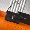 Saint Laurent 1:1 Top Replica: Solferino Small Satchel in Black Box Leather