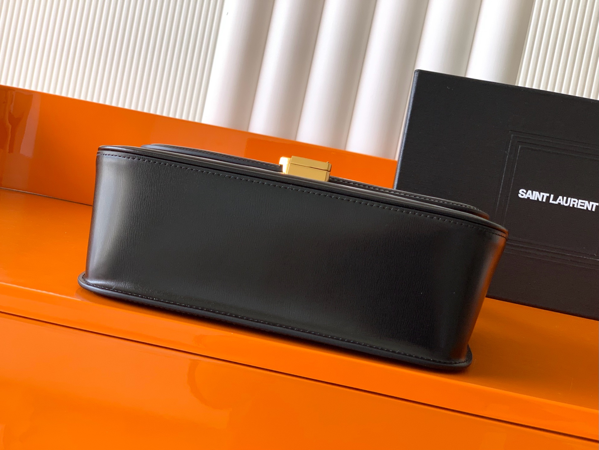 Saint Laurent Replica Designer Bags 1:1 Solferino Small Box Leather Black 24.5 × 15 × 8.5 cm - Image 6