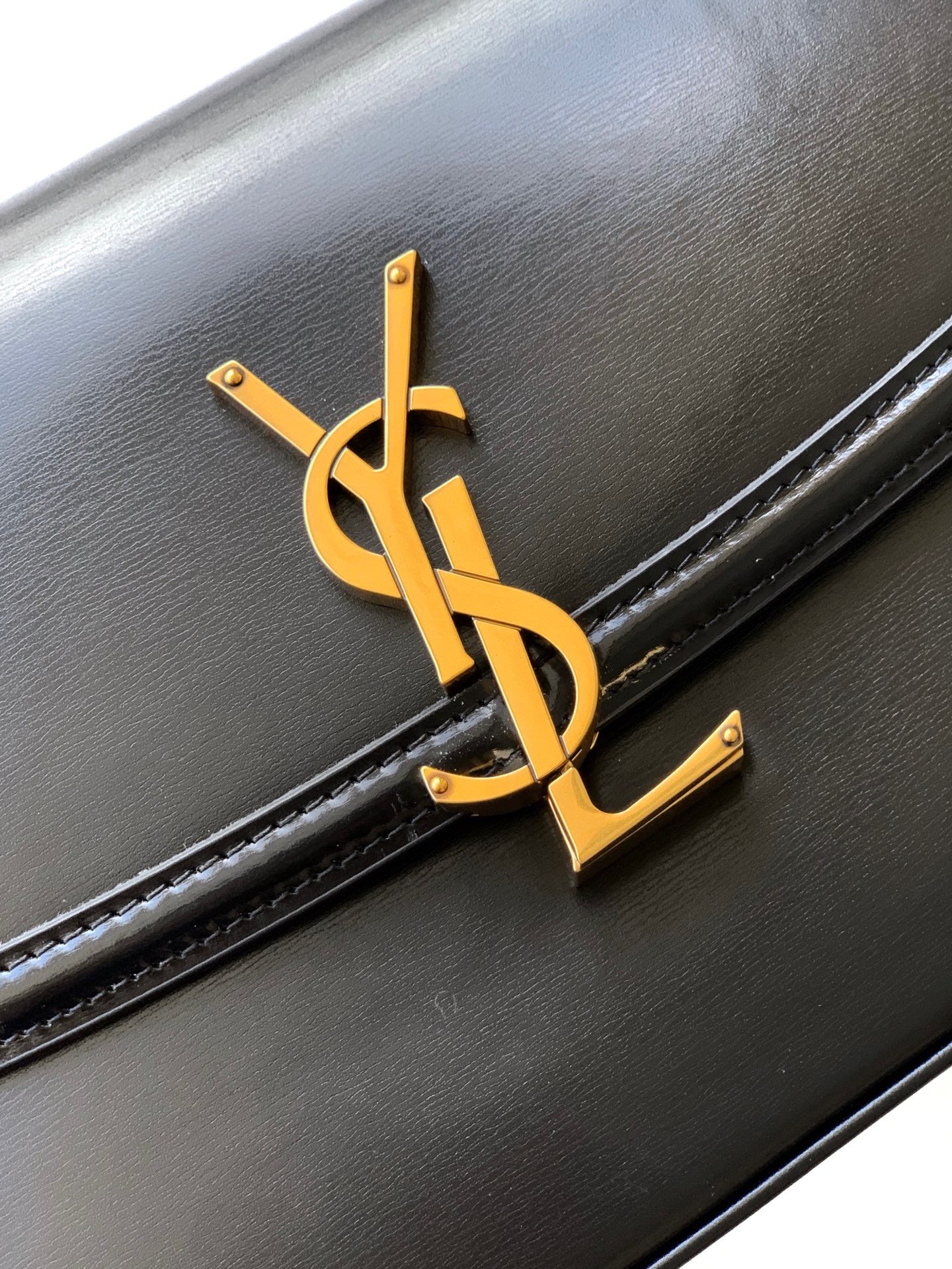 Saint Laurent Replica Designer Bags 1:1 Solferino Small Box Leather Black 24.5 × 15 × 8.5 cm - Image 2