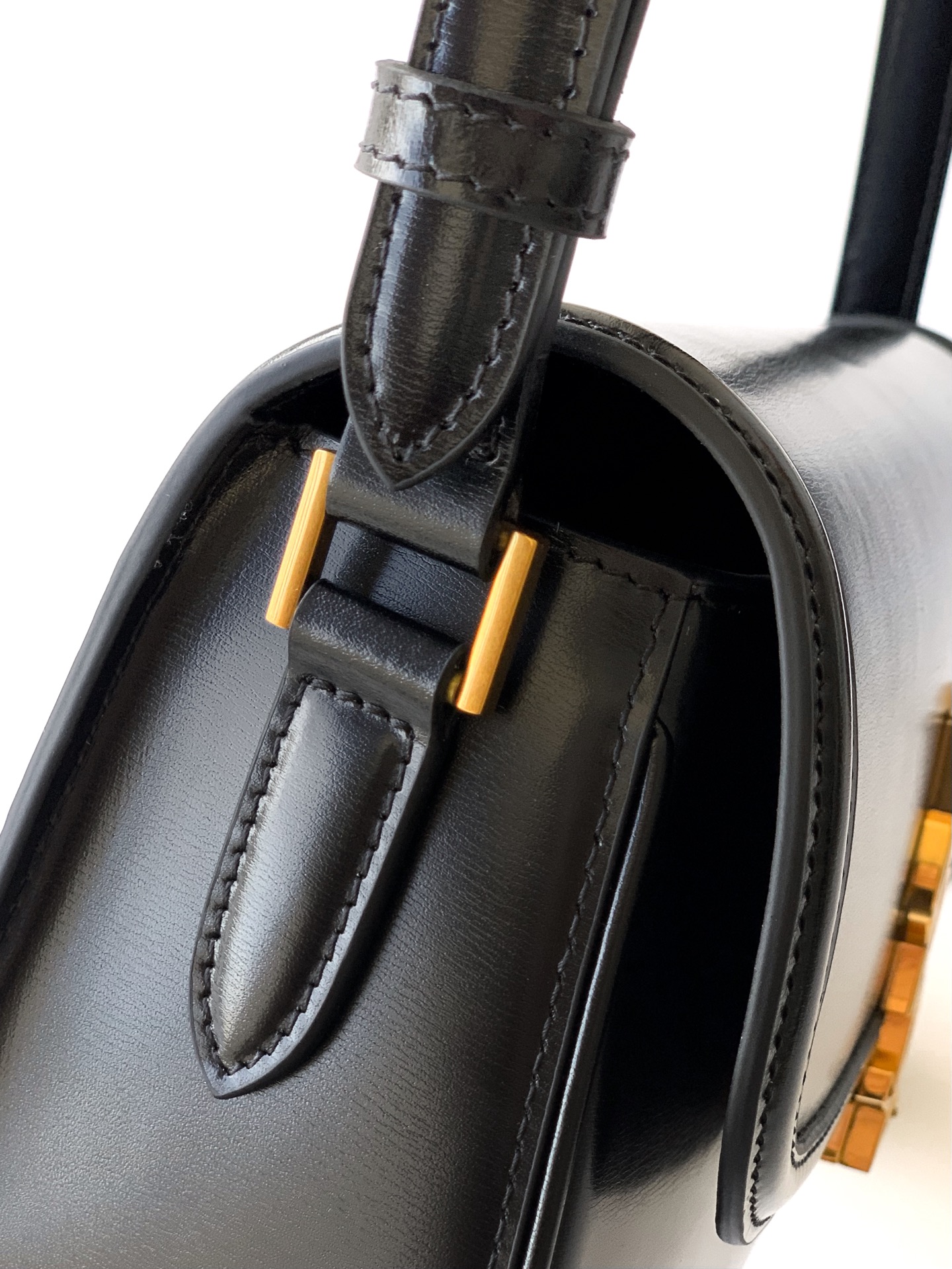 Saint Laurent Replica Designer Bags 1:1 Solferino Small Box Leather Black 24.5 × 15 × 8.5 cm - Image 7