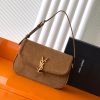 Saint Laurent 1:1 Top Replica: Solferino Small Satchel in Caramel Cognac Suede
