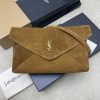 Saint Laurent 1:1 Top Replica: Cassandre Large Pouch on Chain in Caramel Cognac Suede