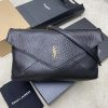 Saint Laurent 1:1 Top Replica: Cassandre Large Pouch on Chain in Black Quilted Lambskin