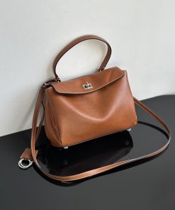 Balenciaga 1:1 Top Replica: Small Rodeo Handbag in Cowboy Tan