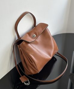 Balenciaga 1:1 Top Replica: Medium Rodeo Handbag in Cowboy Tan