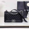 Chanel Replica Designer Bags 1:1 Boy Chanel Handbag Black 15 × 25 × 9 CM
