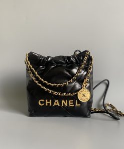 Mini Chanel 22 Handbag Black 20 × 19 × 6 CM