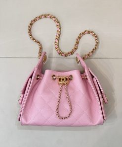 Mini Chanel 25 Handbag Light Pink 20 × 22 × 12.5 CM