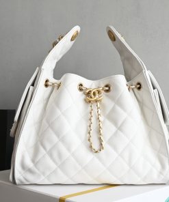 Small Chanel 25 Handbag White 30 × 26 × 14 CM