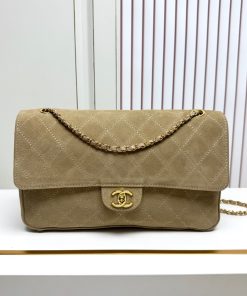 Maxi Flap Bag Khaki 19.5 × 32 × 10 CM
