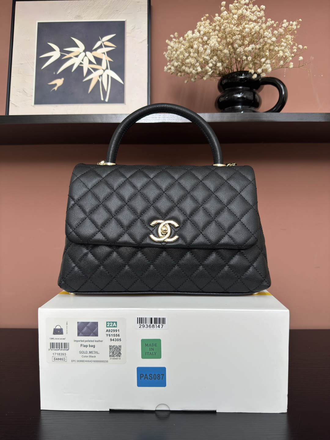 Flap Bag With Top Handle