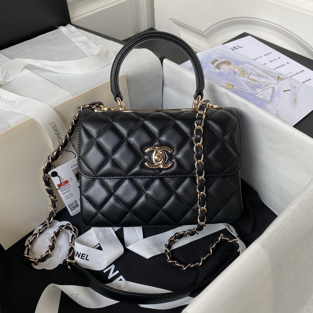 Flap Bag With Top Handle