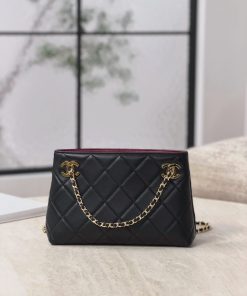 Chanel Replica Designer Bags 1:1 Mini Shopping Bag Black 16 × 25 × 7.5 CM
