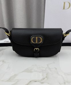 Dior Bobby East-West Bag Black Antique Gold-Tone Metal 12.0 × 5.1 × 21.0 CM