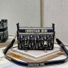 Dior Replica Designer Bags 1:1 Small Diorcamp Bag Blue Dior Oblique Jacquard Gold-Tone Metal 15.0 × 8.0 × 23.0 CM