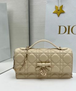 My Dior Mini Bag Craie Gold-Tone Metal 11.5 × 4.5 × 21.0 CM