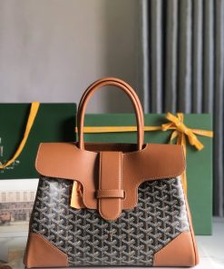 Saïgon tote MM Black & Tan 34*16*25cm