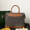 Goyard Replica Designer Bags 1:1 Cisalpin Document Case PM Black & Tan 39*9*29cm