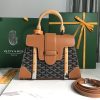 Goyard Replica Designer Bags 1:1 Saïgon Structuré PM Black & Tan 28*12*20cm