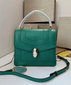 Serpenti Forever Top Handle Bag Small Emerald