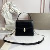 Bvlgari Replica Designer Bags 1:1 Serpenti Forever Top Handle Bag Small Black 18.5 x 16 x 10.5 CM