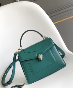 Serpenti Forever Medium Top Handle Bag Medium Emerald