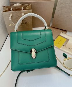 Alternative view of Serpenti Forever Top Handle Bag Small Emerald