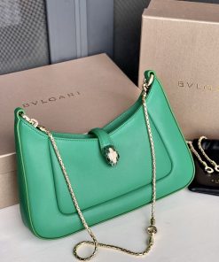 Alternative view of Serpenti Baia Shoulder Bag Small Emerald