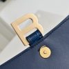 Hourglass Top Handle Bag Small Indigo