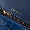 Hourglass Top Handle Bag Small Indigo
