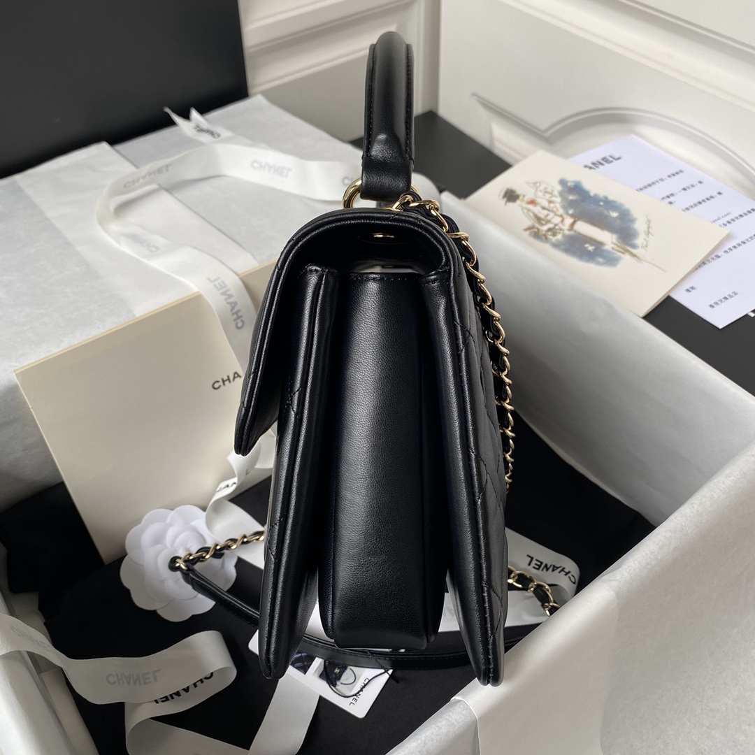 Flap Bag With Top Handle - Image 7